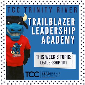 Toro the bull with the text, "Trailblazer Leadership Academy: Leadership 101"