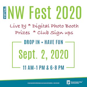 Northwest Fest—Live Dj, Photo Booth, Prizes, and Club Sign Ups. 9/2/2020 from 11 a.m.–1 p.m. & 6–8 p.m.