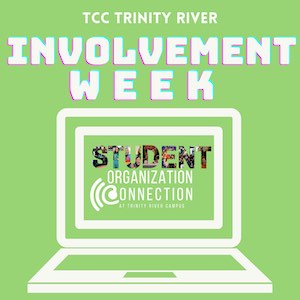 Icon of a computer and the text: TCC Trinity River Involvement Week