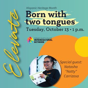 Tuesday, October 13th at 1 p.m. with special guest Natasha "Natty" Carrizosa