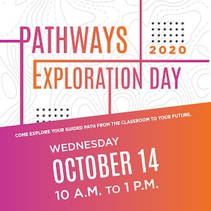 Pathways Exploration Day Wednesday October 14th, 10 a.m. – 1 p.m.