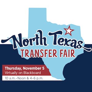 North Texas Transfer Fair: Thursday, Nov. 5 on Blackboard 