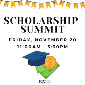 Scholarship Summit: Friday, Nov. 20 at 11 a.m.–3:30 p.m.