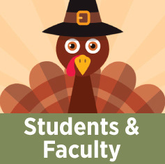 Students and Faculty Thanksgiving Break