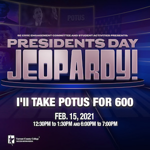 I'll take POTUS for 600—President's Day Jeopardy, Feb. 15—12:30–1:30 p.m. and 6–7 p.m.