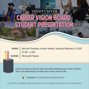 Trinity River Career Vision Board