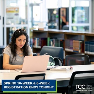 Spring Registration ends tonight