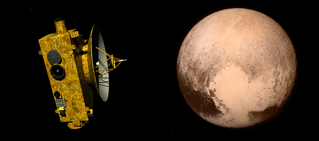 The New Horizons space probe drifts serenely through deep space