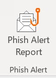 Icon of the Phish Alert Report button in Outlook